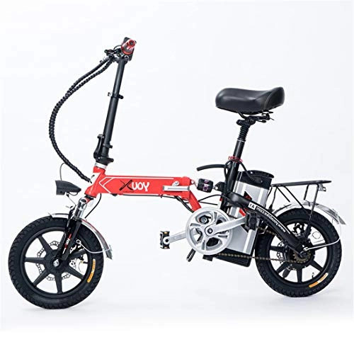 Bicicletas eléctrica : Lvbeis Adultos Bici Electrica Plegable Bicicleta con Asistidas Al Pedaleo PortTil E-Bike 40 KM / h Bicicleta con Motor 48v / 250w