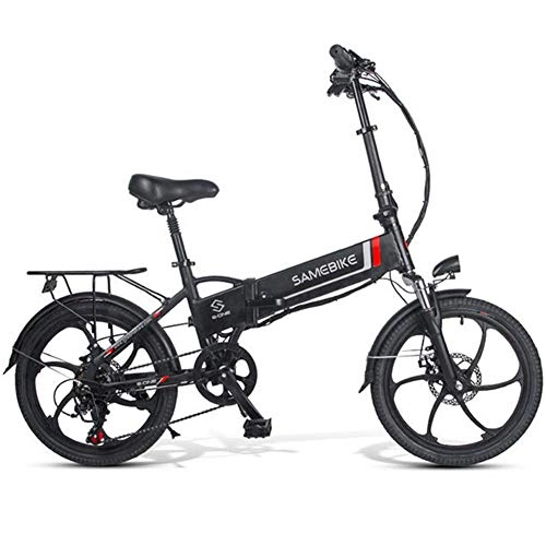 Bicicletas eléctrica : LY Bicicletas Eléctricas para Adultos 20"350 W, Plegables con Batería Iones Litio Extraíble 48V10.4AH