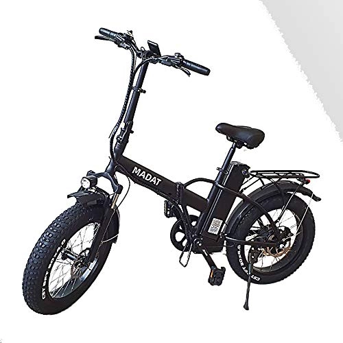 Bicicletas eléctrica : Madat-1 500W Bafang Motor LG Batera de Litio Neumtico Gordo Plegable Bicicleta elctrica