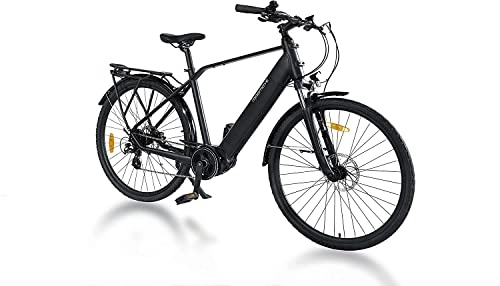 Bicicletas eléctrica : MAGMOVE Bicicletas eléctricas 28 Pulgadas, Bicicleta Eléctrica Urbana con Batería de Litio Extraíble 36V 13Ah, Motor de Montaje Medio de 250w, Velocidad 25km / h, 60 km de Ciclismo al Aire Libre