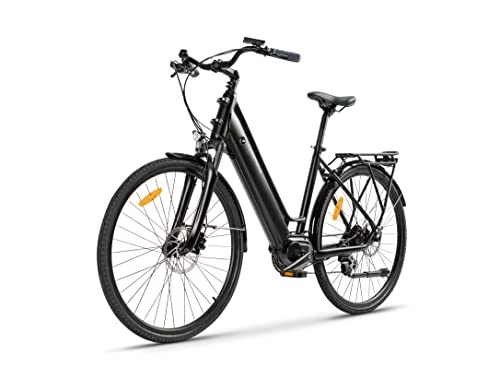 Bicicletas eléctrica : MAGMOVE Bicicletas eléctricas 28 Pulgadas de Ciudad para Mujer, 250W Motor, Caja de Cambios de 8 velocidades, con batería de Litio extraíble de 36V / 13AH, 60 km para Ciclismo al Aire Libre, Negro