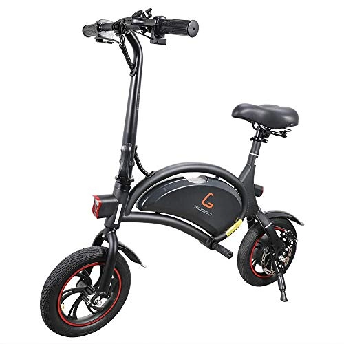 Bicicletas eléctrica : Makibes Kugoo B1 Bicicleta Eléctrica Plegable E-Bike De hasta 25 Km / H con Motor De 250 W, Soporte De Aplicaciones, Rueda De 12 Pulgadas, Bicicleta Eléctrica para Adultos Y Viajeros - Negro