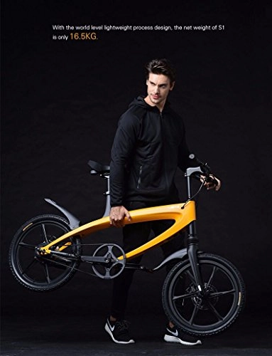 Bicicletas eléctrica : Marca nueva, Lehe S1luz peso, Elctrico De Aluminio Pedal ayudar bicicleta