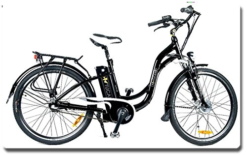 Bicicletas eléctrica : Marnaula Bicicleta Electrica Estilo NX - Shimano Nexus 3 SP - Frenos Tektro - Horquilla Delantera TGs (Negro)