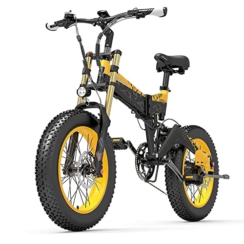 Bicicletas eléctrica : matumori LANKELEISI X3000PLUS-UP 1000 W 17, 5 Ah (amarillo)
