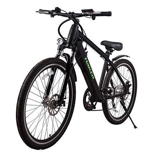 Bicicletas eléctrica : MERRYHE Bicicleta De Montaña Eléctrica 36V 250W Batería De Litio Extraíble E-Bike Citybike Tres Modos De Trabajo Bicicleta MTB Bicicletas Eléctricas Inteligentes, Black-36V12.5AH