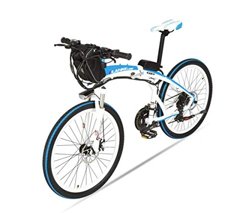 Bicicletas eléctrica : MERRYHE Bicicleta elctrica Plegable para Adultos Bicicleta de montaña de Carretera de 26 Pulgadas 48 V Batera de Litio Bicicleta de Potencia de Plegado de ciclomotor, C-48V12ah