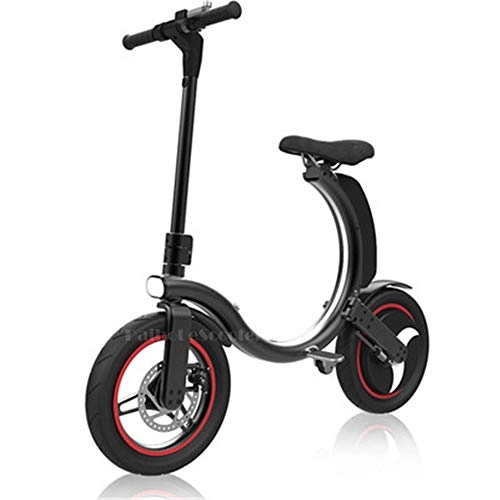 Bicicletas eléctrica : Mini Bicicleta Elctrica De Dos Ruedas Bicicleta Elctrica 14 Pulgadas 500 W 36 V 30 KM / H Plegable Porttil Bicicleta De Bicicleta Elctrica para Adultos