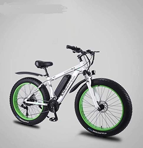 Bicicletas eléctrica : MJL Bicicleta de Playa para la Nieve, Bicicleta de Montaa para Adultos, 36V 10Ah Extrable, Bicicletas de Playa para la Nieve de 350W, Bicicleta Todoterreno de Aleacin de Aluminio, Ruedas de 26 Pul