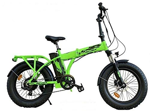 Bicicletas eléctrica : Modelo 2020 Atala plegable E-BIKE EXTRA-FOLDING 2020 7V verde / negro talla 44