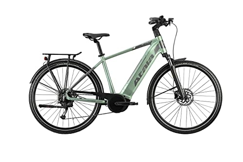 Bicicletas eléctrica : Modelo 2021 Atala B-TOUR A5.1 9 V Salvia - Gris U53 Medida L 180 cm-195 cm Motor Bosch