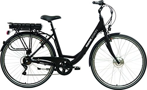 Bicicletas eléctrica : Momo Design Florence 26 Negro Aluminio 26" - Bicicletas eléctricas (10400 Ah, 36 V, 4 h)