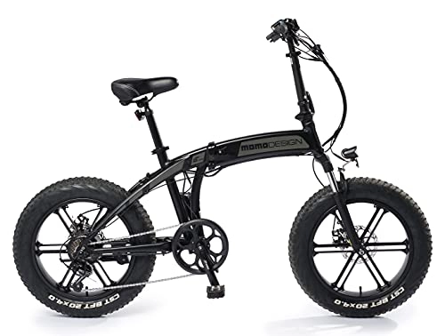Bicicletas eléctrica : Momo MD-E20FF3-S - Bicicleta eléctrica Plegable Tokyo Unisex para Adulto, Gris caña de Fusil, única