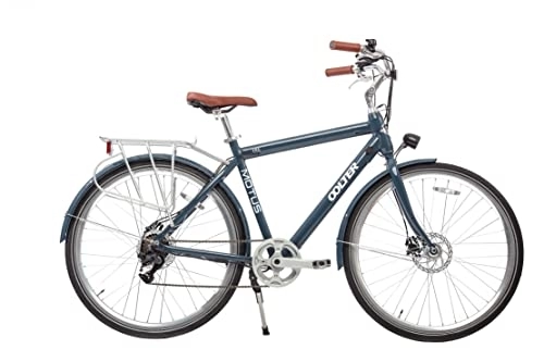 Bicicletas eléctrica : Motus EKE | Azul Bicicleta eBike Eléctrica para Hombres 28 Pulgadas | Velocidad Máxima 25 km / h | Alcance 70km | Batería Litio 36V 7Ah 252Wh | Motore 250W | 7 Marchas | e-Bike | Tamano L