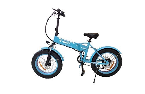 Bicicletas eléctrica : MR J toys&more Bicicleta eléctrica de 20 pulgadas, plegable, cambio con 6 velocidades, pantalla LED, freno de disco, batería de 48 V