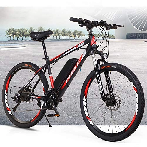 Bicicletas eléctrica : MRMRMNR 36V 250W City E-Bike 27 Velocidades Bicicletas Eléctricas, Rodamiento De 175 Kg, 2 Modos De Carga, con Función De Carga Teléfono Móvil, Ciclomotor Todoterreno De Velocidad Variable