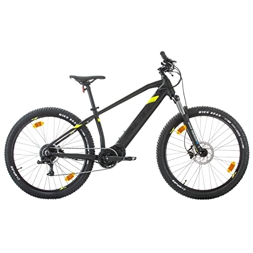 Bicicletas eléctrica : Multibrand Distribution SPR E-MTB Pulse E-Bike Bicicleta eléctrica de aluminio, 27, 5 pulgadas, bicicleta de montaña con motor central de 250 W, batería de 36 V (negro mate verde)