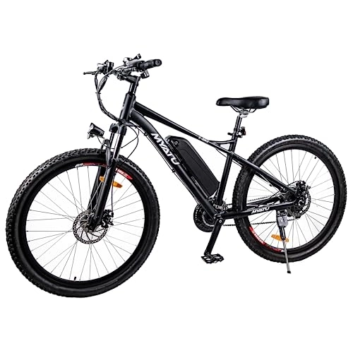 Bicicletas eléctrica : Myatu E-Bike 27.5 Pulgadas Bicicleta de montaña eléctrica Batería Desmontable de 36V 12.5Ah Motor de 250W Bicicletas eléctricas Pantalla LCD Frenos de Doble Disco Cambios Shimano de 21 velocidades