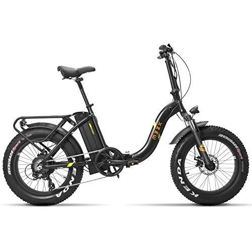 Bicicletas eléctrica : MZZK ENCKE 20"* 4.0 Plegable EBike, 500W 48V 13AH Grasa para Bicicleta, Horquilla de suspensin, Frenos de Disco, 5 Pas (13Ah)