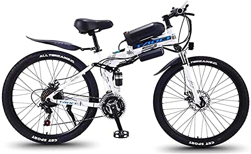 Bicicletas eléctrica : N&I Bicicleta eléctrica de 21 velocidades de 26 pulgadas con pantalla LED de 350 W, 48 V y 10, 4 Ah, batería para bicicleta eléctrica para hombre