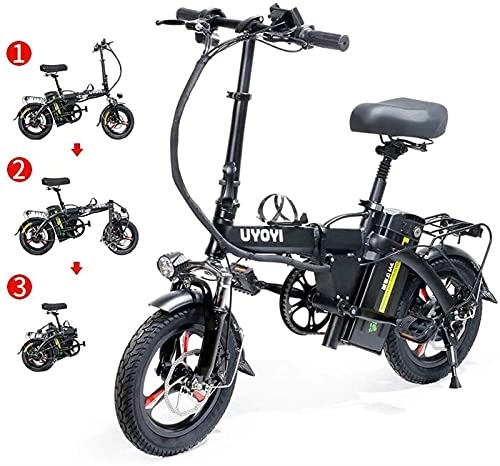 Bicicletas eléctrica : N&I Electric Bike Urban - Conmutador eléctrico para bicicleta de adulto (luz LED, 400 W)