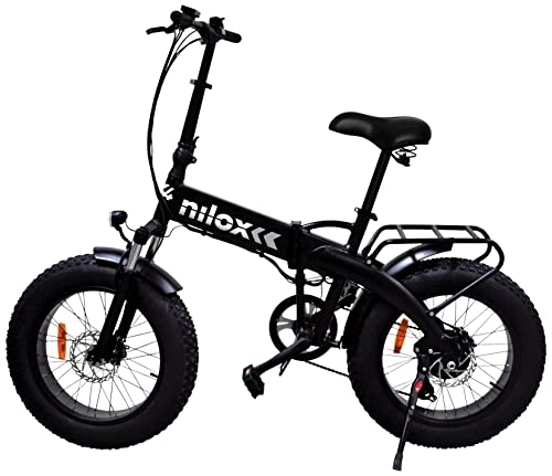 Bicicletas eléctrica : Nilox 30NXEB207V001 Bicicleta, Unisex Adulto, Negro, Talla Única