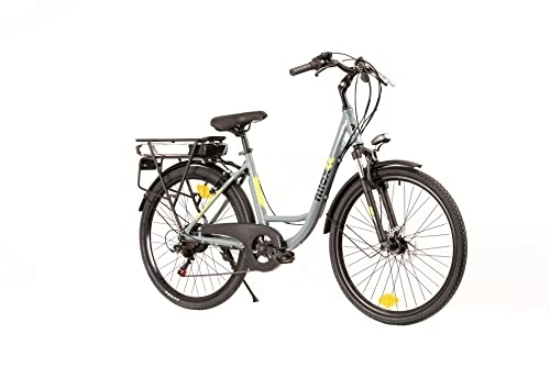Bicicletas eléctrica : Nilox X7 F Bicicleta eléctrica, Adultos Unisex, Gris Brillante, M