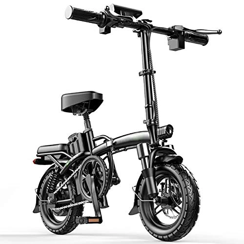 Bicicletas eléctrica : Oceanindw Bicicletas Eléctricas para Adultos, Bicicleta de Montaña con Batería Extraíble y Pantalla LCD Bicicleta Plegable Fat Tire Puede Cambiar Tres Modos Deportivos Durante la Conducción