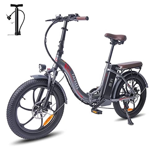 Bicicletas eléctrica : Oficial] Fafrees F20-PRO Bicicleta eléctrica Plegable de 20 Pulgadas 36 V 18 Ah, eléctrica Plegable E Bike 250 W Shimano 7S, Fatbike 25 km / h, Citybike Pedelec Ebike Bicicleta de montaña Hombre 150kg