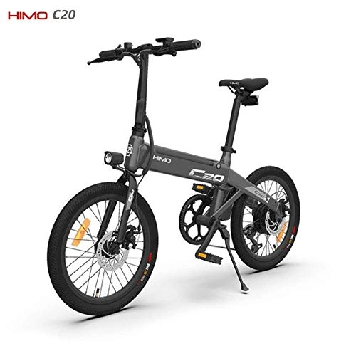 Bicicletas eléctrica : OUXI HIMO C20 Bicicleta Electrica para Adultos, Plegable Electrico 36V 10Ah 250W 3 Modos 20 Pulgadas Ligero e Bike con Shimano 6 Velocidades Adecuado para Adolescentes-Gris