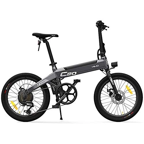 Bicicletas eléctrica : OUXI HIMO C20 Bicicleta eléctrica para Adultos, Bicicletas eléctricas 10Ah 250W 20 Pulgadas con Shimano 6 velocidades 3 Modos de conducción Velocidad máxima 25 km / h para Hombres, Mujeres, Ciudad-Gris