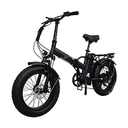 Bicicletas eléctrica : paritariny Bicicleta eléctrica Bicicleta eléctrica 750W 13AAh Bicicletas eléctricas Plegables Terreno Pliega de Deporte Playa de Nieve Neumático de la Playa (Color : Black)