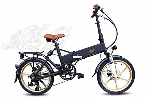 Bicicletas eléctrica : Pedelec eBike Bicicleta Eléctrica Plegable Doble Suspensión Rocket 250W 10, 4Ah Samsung 25km / h Autonomía 45-65km