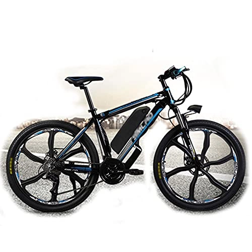 Bicicletas eléctrica : PHASFBJ Eléctrico Bicicleta, Mountain Ebike 26 Pulgadas on Freno de Disco Hidráulico Shimano 21 Velocidades Bicis Electrica Batería de 48V 15Ah 350W, 48v10ah