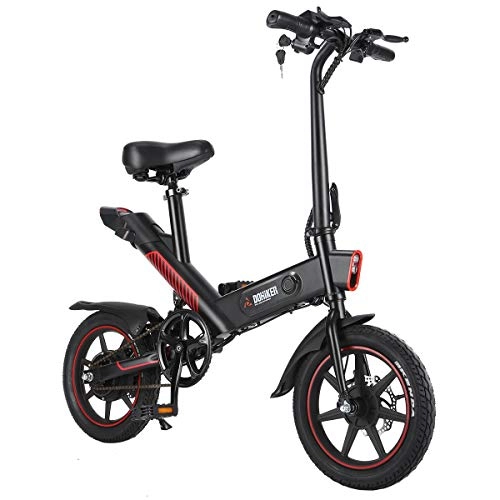 Bicicletas eléctrica : PIN Vélo électrique Flexible 350W 36V vélo électrique étanche Avec roues de 14 pouces 10Ah batería Recargable