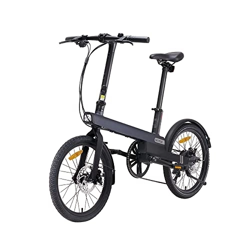 Bicicletas eléctrica : QiCYCLE Bicicleta eléctrica Plegable de 20 Pulgadas con batería de Iones de Litio de 36 V 7.5 Ah, Marco de aleación de Aluminio Ligero con Engranajes de 8 velocidades para Adolescentes y Adultos