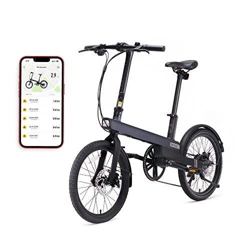 Bicicletas eléctrica : QiCycle C2 Bicicleta eléctrica, Unisex Adulto, Negro, único