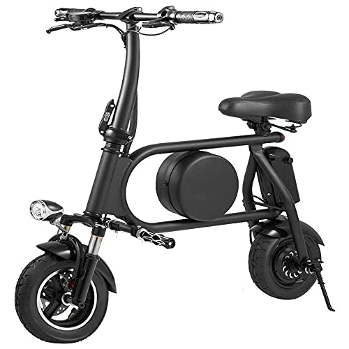 Bicicletas eléctrica : QTQZ Bicicleta eléctrica Plegable Multiusos Bicicleta eléctrica Plegable antirrobo Adultos Smart City E-Bikes 30km Kilometraje 16Ah Batería de Iones de Litio 400W Velocidad 25-35km / h para Hombr