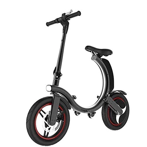 Bicicletas eléctrica : Rindasr Plegable elctrico de la bici adulta, alto cuerpo + cojn de asiento elstico de aleacin de magnesio de amortiguacin que absorbe los golpes, 36V / 350W / IP76grade, al aire libre recorrido d