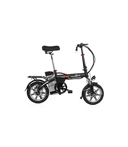Bicicletas eléctrica : Riscko Wonduu Bicicleta Eléctrica Plegable | Batería 10, 4 A.H | Modelo Volt BEP-48 | Negro