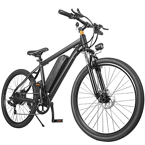 Bicicletas eléctrica : RSTJ-Sjef Bicicleta Eléctrica para Adultos, Bicicleta De Montaña Eléctrica De 26 Pulgadas con Batería Extraíble De Iones De Litio De 10, 4 Ah, Bicicleta Eléctrica para Adultos De 7 Velocidades