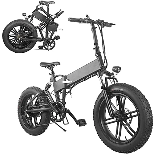Bicicletas eléctrica : RSTJ-Sjef Bicicletas Eléctricas De 20 Pulgadas para Adultos, Bicicleta De Montaña Plegable con Batería De Litio Extraíble De 36V 10AH, Bicicleta Eléctrica De 7 Velocidades con Pantalla LCD
