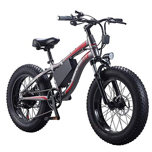 Bicicletas eléctrica : RXRENXIA 20" Bicicleta De Montaña Eléctrica, Plegable para Adultos Doble Freno De Disco Y Suspensión Completa VTT, De Aleación De Aluminio, 27 De Velocidad