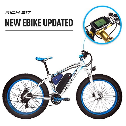 Bicicletas eléctrica : SBX Montaa Bicicleta elctrica RTT022 1000W 48V 20Ah Batera de Litio amortiguacin Altamente Resistente LCD Inteligente