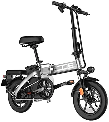 Bicicletas eléctrica : SFSGH Bicicleta eléctrica Bicicleta de montaña eléctrica Adultos Bicicleta eléctrica Ebike Plegable Ebike Ligero 350W 48V 18.8Ah con llanta de 14 Pulgadas y Pantalla LCD con Guardabarros