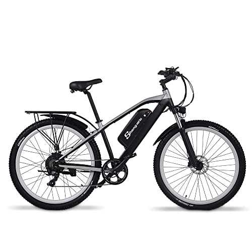 Bicicletas eléctrica : Shengmilo M90 29 pulgadas bicicleta eléctrica bicicleta de montaña eléctrica para desplazar 48 V 17 Ah batería de iones de litio para hombres todo terreno bicicleta eléctrica