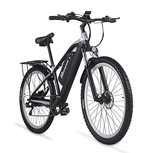 Bicicletas eléctrica : Shengmilo-M90 Bicicleta de montaña eléctrica Bicicleta eléctrica de 29 ”con batería de iones de litio extraíble 48V 17A, sistema de freno hidráulico dual, transmisión de 7 velocidades