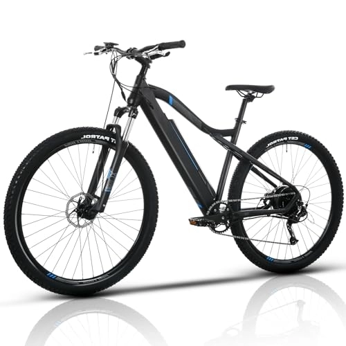 Bicicletas eléctrica : SHIZHUNIAO Bicicleta Electrica, 27.5" / 29'' Bicicleta de Montaña con 36V 13Ah Batería Extraíble, hasta 40-90 KM de Autonomía Bici Electrica, Shimano 9 Velocidades, Ebike Hombres Mujeres