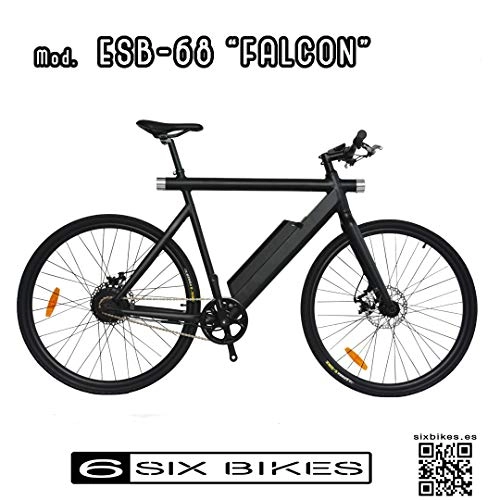 Bicicletas eléctrica : SIX BIKES - Bicicleta Urbana ESB-68 Falcon - Bicicleta Eléctrica de DISEÑO