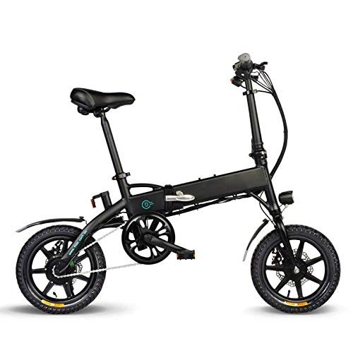 Bicicletas eléctrica : Soulitem Bicicleta eléctrica plegable, portátil, fácil de almacenar, pantalla LED, motor de 250 W, batería de 11, 6 Ah, autonomía de asistencia de conducción 80-90 km (negro)